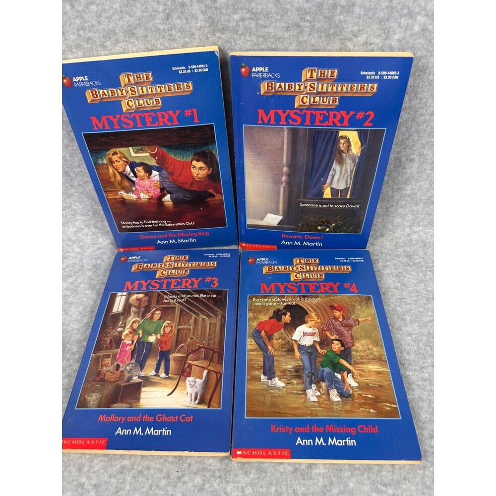 The Baby-Sitters Club Books #1-4 Box Set Scholastic VINTAGE Anne M. Martin